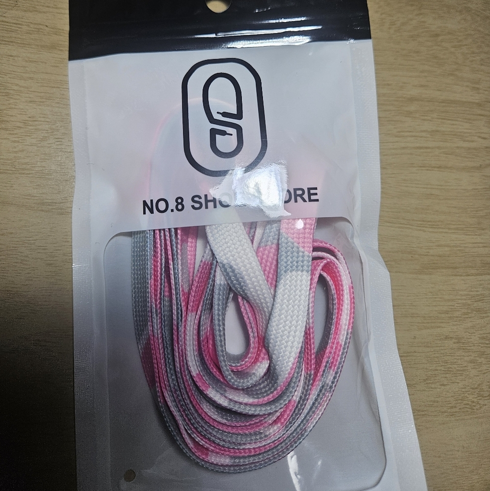 Fashion Sneaker Designer Shoelaces***Pink Camouflage** Unisex Wear** 120cm